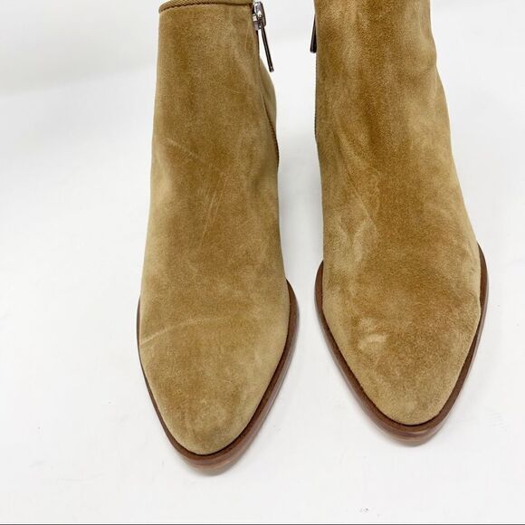 Franco Sarto Suede Pointed Toe Booties Size 6 - Picture 4 of 6